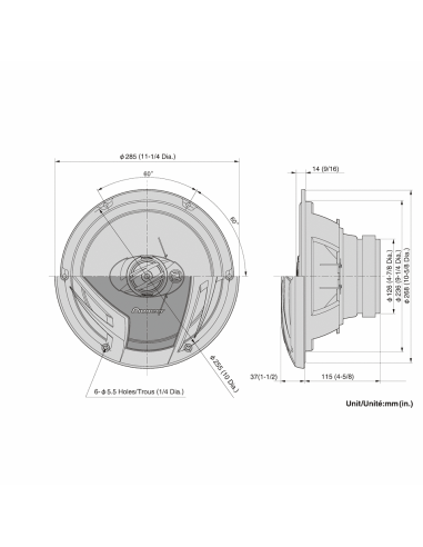PIONEER TS-A2503 I