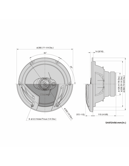 PIONEER TS-A2503 I